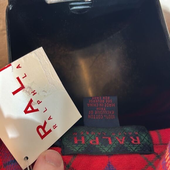 Ralph Lauren 100% cotton tartan plaid belted robe maxi full length lounge new - Picture 6 of 7